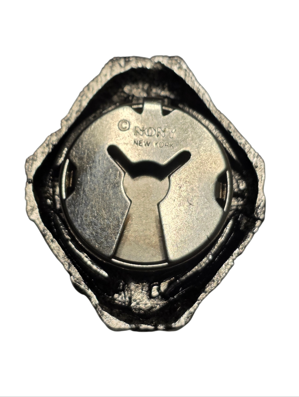 Southwestern Navajo Western Style Vintage Nonny Silver Collar Clip Button Cover - Picture 2 of 5